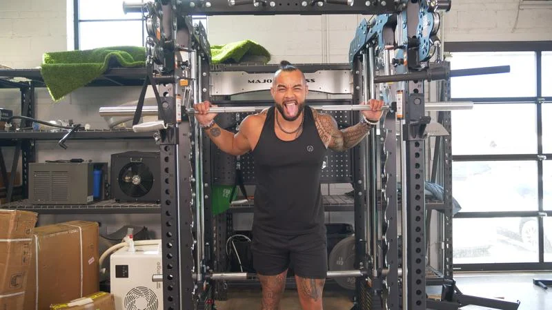 Stephen Sheehan, CPT, CNC, with the Major Fitness B17 Smith Machine