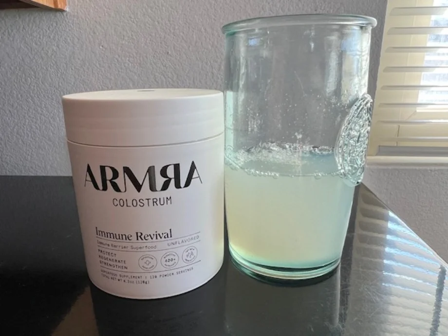 ARMRA Colostrum mixed in water