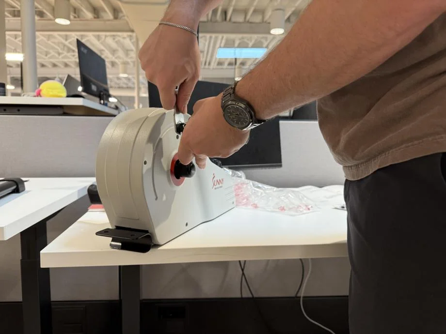 Assembling the Sunny Health & Fitness Magnetic Mini Exercise Bike