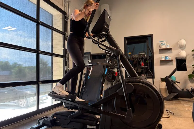 A person using the NordicTrack AirGlide 16
