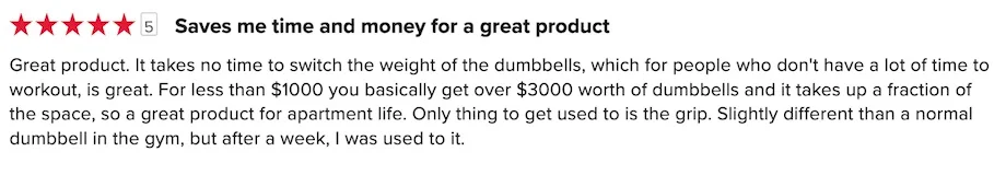 A positive review of the Bowflex 1090