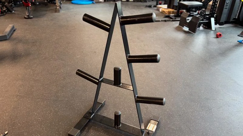 Full view of the CAP Olympic 2-Inch Weight Plate Tree