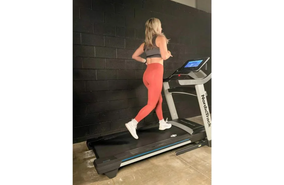 NordicTrack EXP 14i treadmill in use