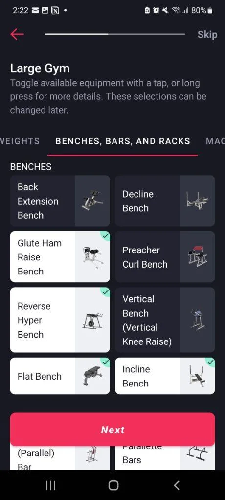 fitbod questionnaire 2