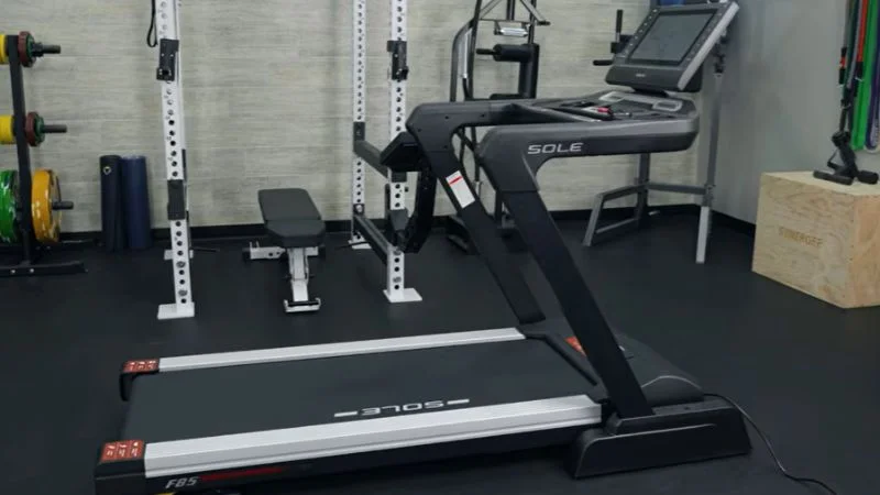 Sole F85 treadmill in a garage gym