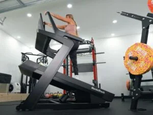 woman walking on nordictrack x24 treadmill