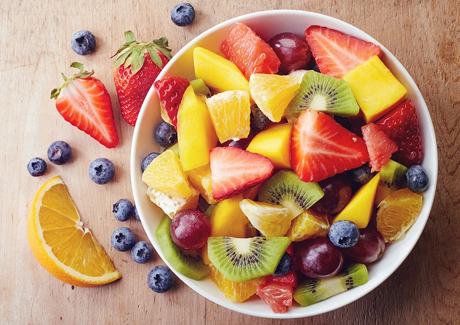 A bowl of fresh fruit