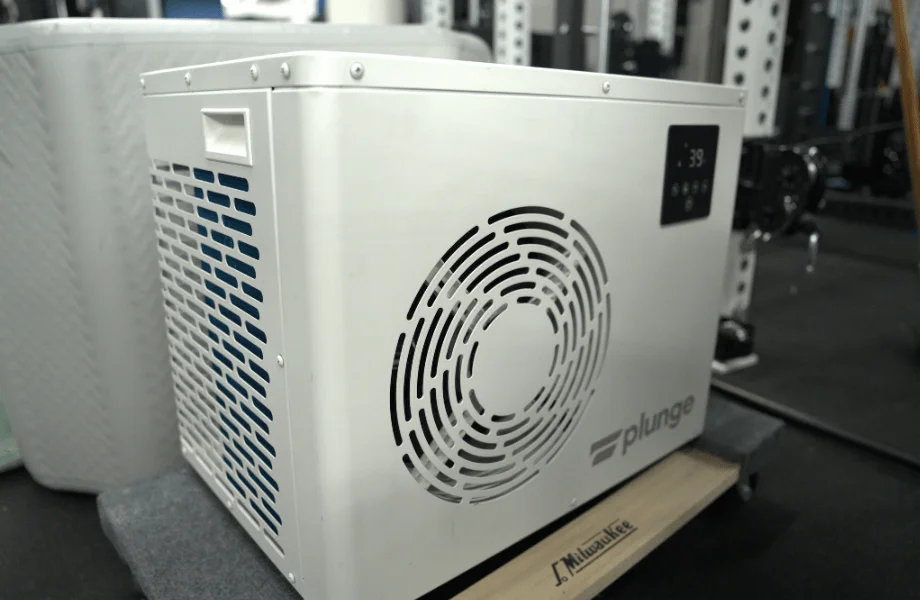 The standard chiller available with the Plunge Air cold plunge tub