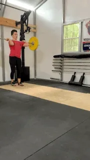 barbell walking lunge