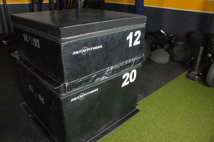 12 inch and 20 inch Rep Fitness Soft Foam Plyo Box