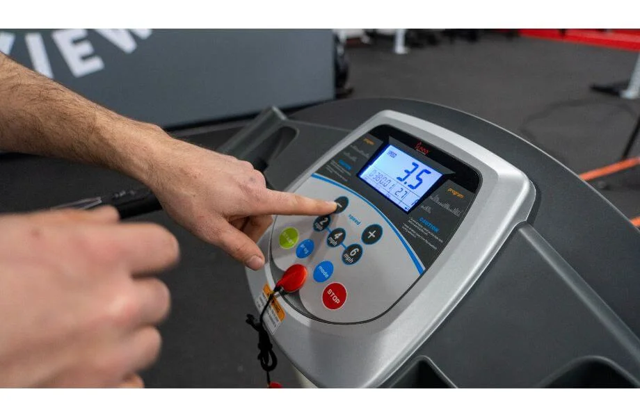 coop using monitor sunny health and fitness treadmill