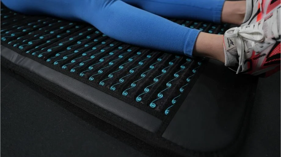 Higher Dose PEMF Mat close up bottom of mat with legs