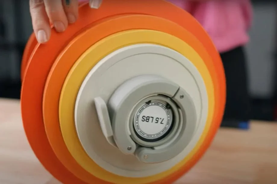 aviron loadable dumbbells fully loaded