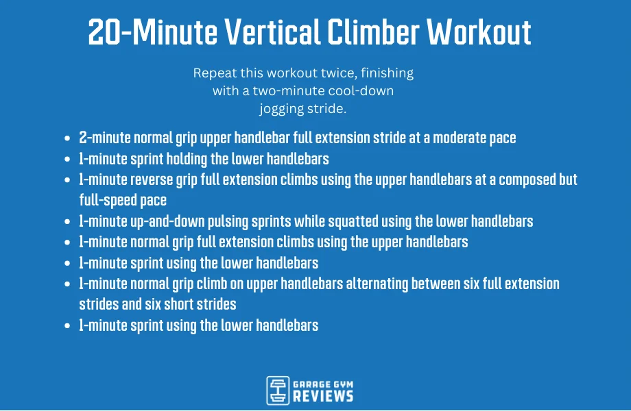 20 minute vertical climber workout