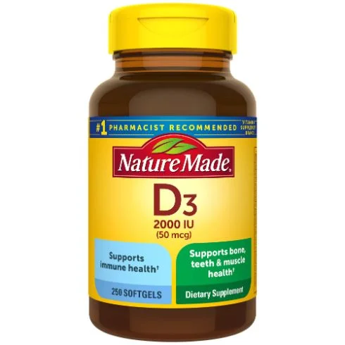 Nature Made Vitamin D3 1000 IU Softgels