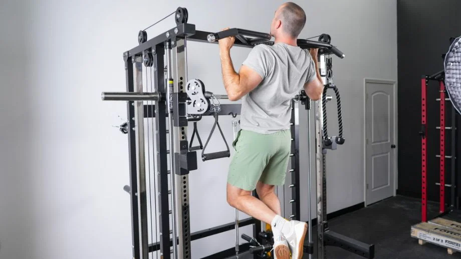 Man doing pull-ups on the Force USA G3