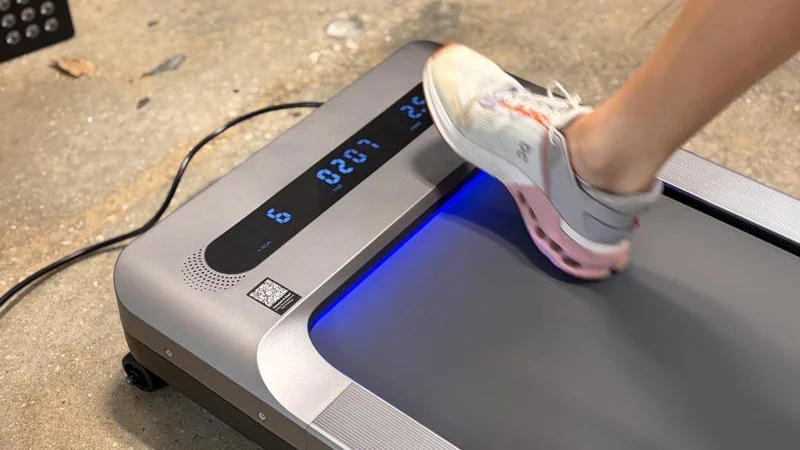 A close look at the MERACH UltraWalk W60 Plus treadmill in use