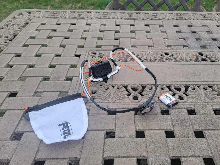 Petzl Iko Core with carrying case and rechargeable battery