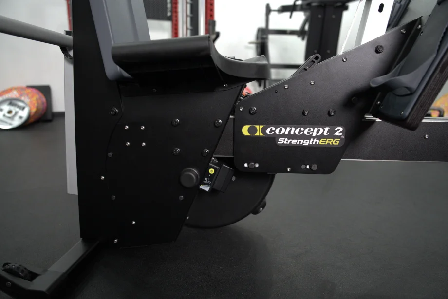 A close look at the side of a Concept 2 Strength ERG