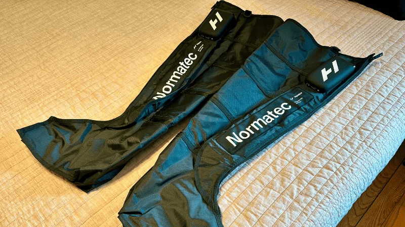 A pair of Hyperice Normatech Elite boots 