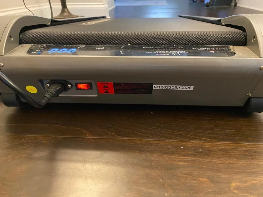 power button on egofit walker