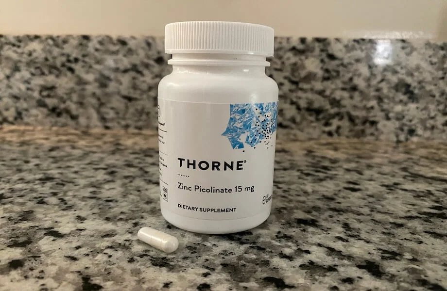 A single capsule of Thorne Zinc Picolinate