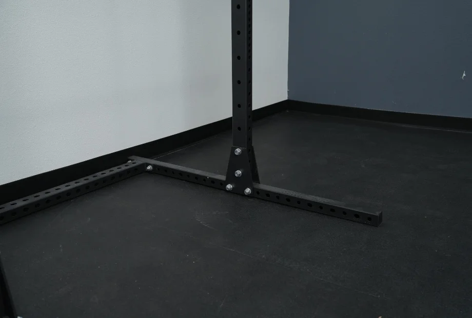 Base of the Fringe Sport Unlimited Squat Rack.