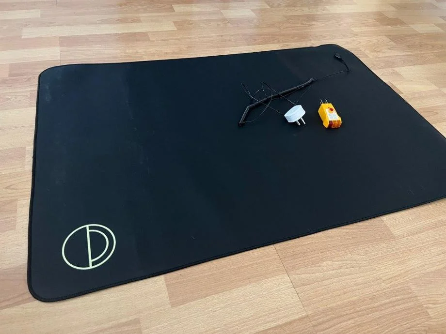 Earth and Moon Grounding Mat on floor