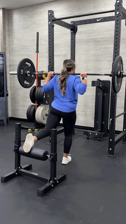 barbell bulgarian split squat