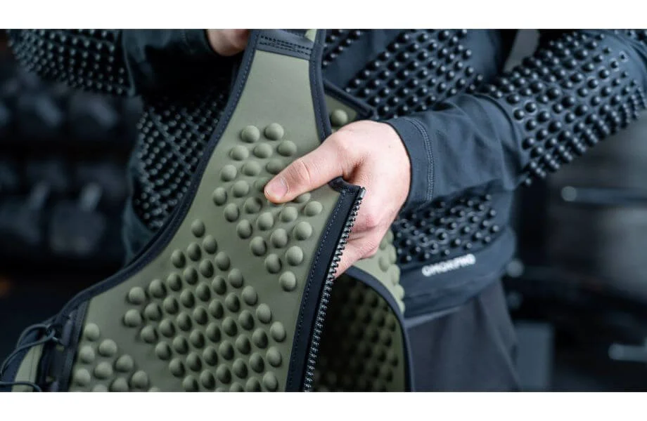 omorpho clothing vest in hand