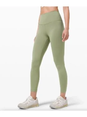 Lululemon Wunder Trains in green.