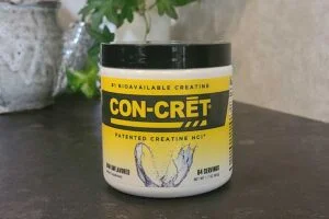 con crete creatine container