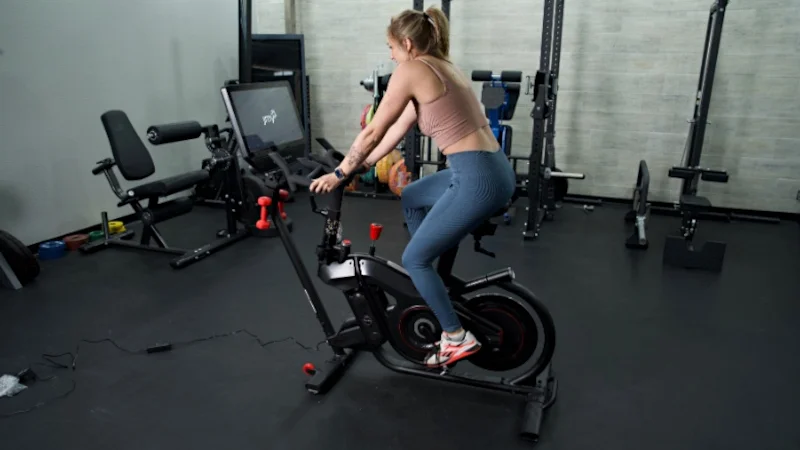 BowFlex Velocore full view riding bike