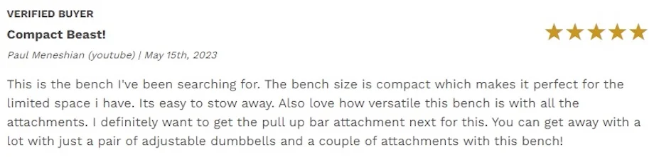 A positive review of the Ironmaster Super Bench Pro V2
