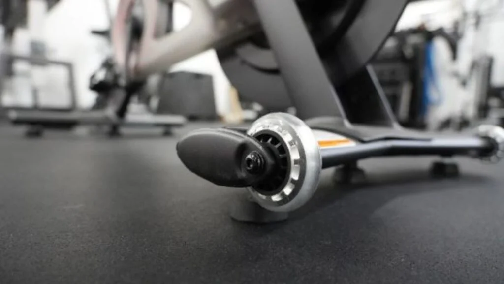 An image of Peloton bike transport wheels