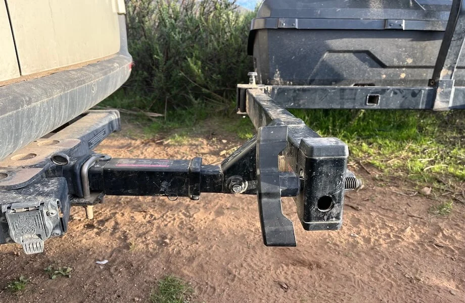 The Yakima EXO System mounted to our tester's van