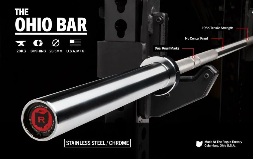 First Look: Rogue Fitness Stainless Steel Ohio Bar
