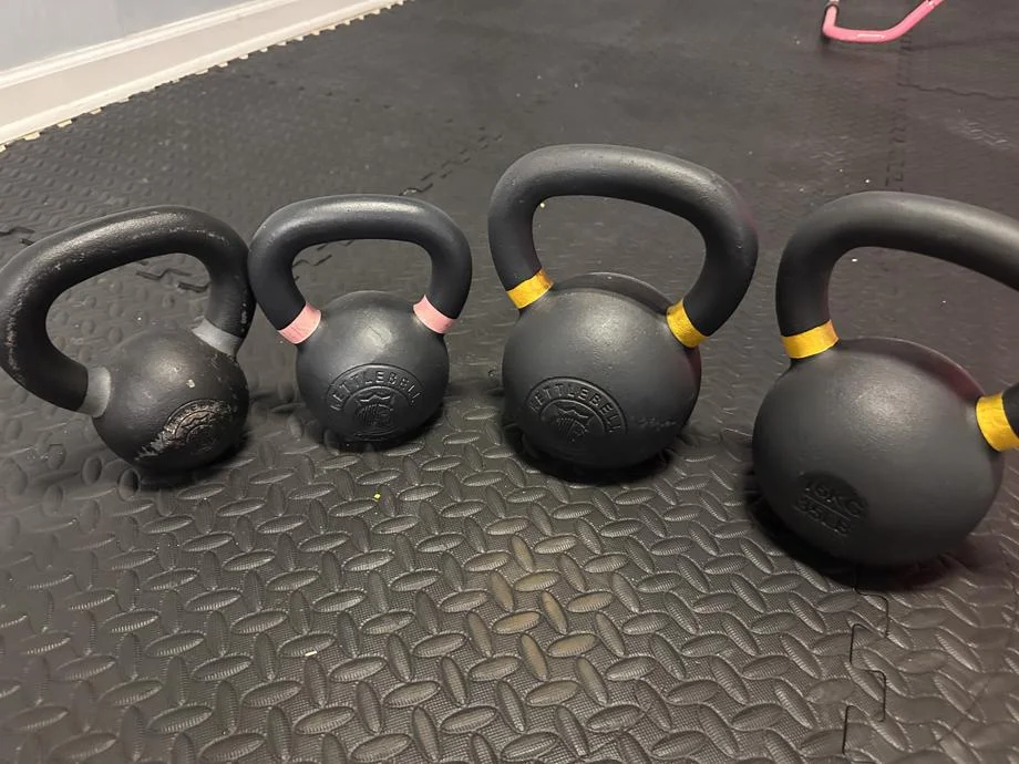 A set of Kettlebell Kings Kettlebells