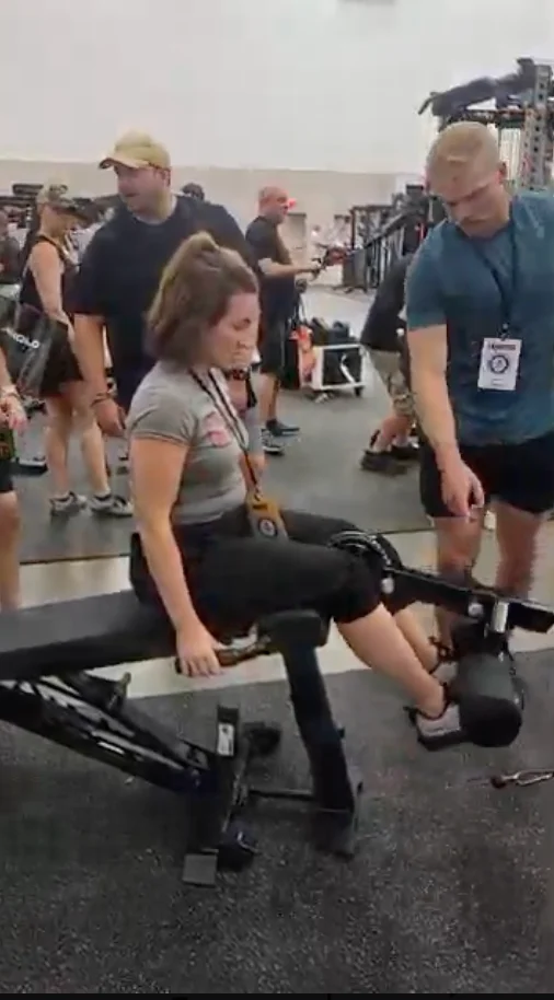 Using the REP x Dialed Motion Leg Developer at HomeGymCon 2026