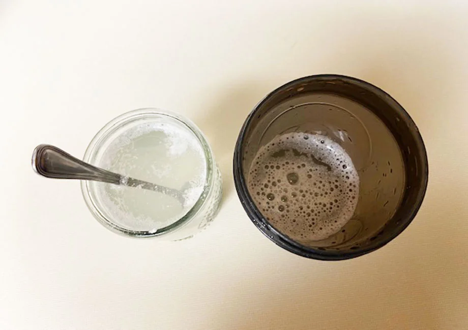 Solubility of Kaged Muscle BCAAs compared between a stirred glass and a shaker cup.