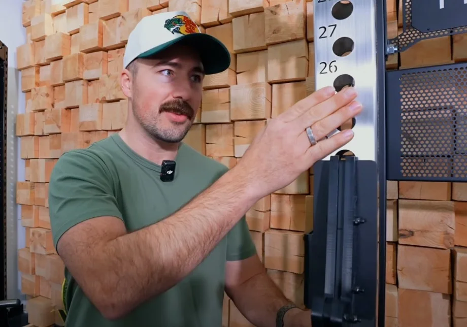 Product tester moving the Horizon 7.0 AT treadmill