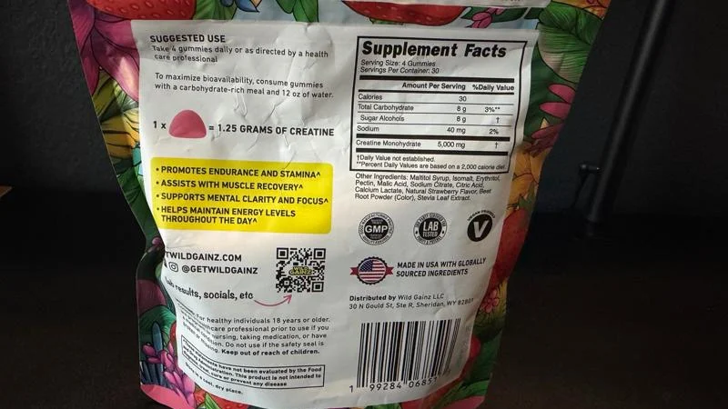 Wild Gainz Creatine Gummies