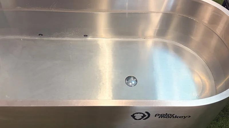 Looking down into the basin of a filled Cyber Tub