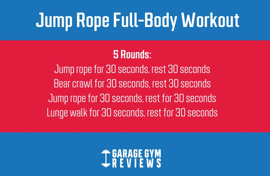 A full body jump rope workout