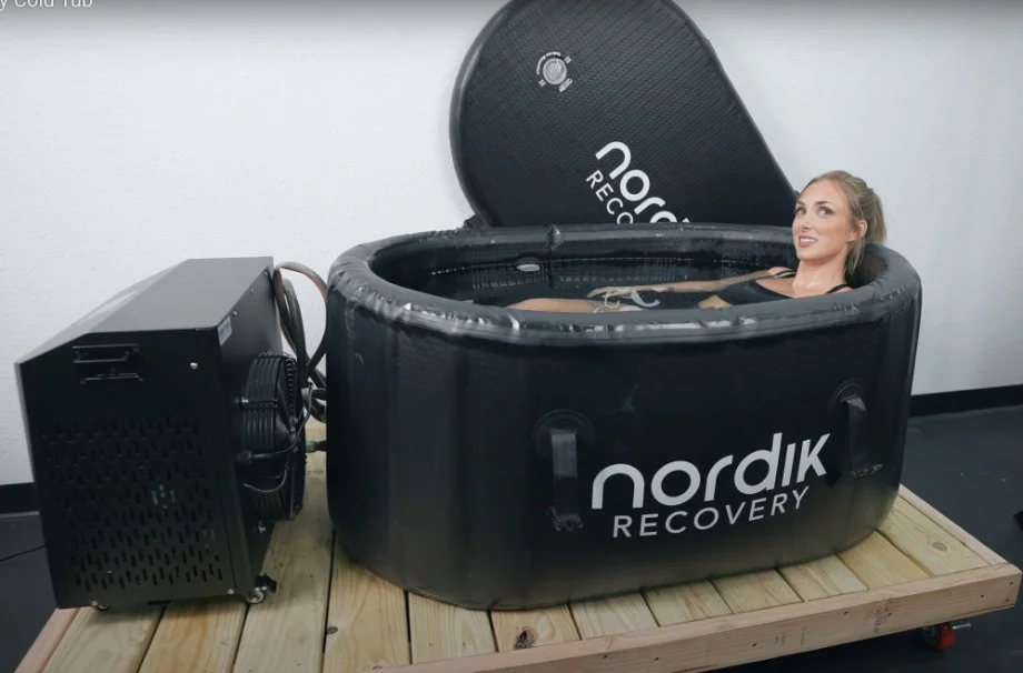 person using nordik recovery