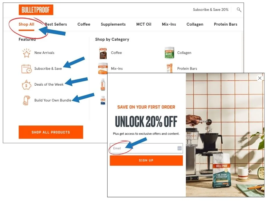 bulletproof coupon code discount options