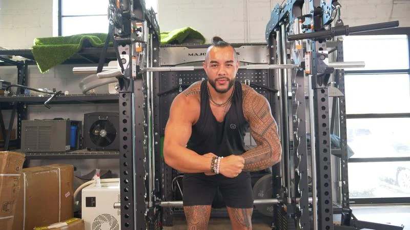 Stephen Sheehan, CPT, CNC, with the Major Fitness B17 Smith Machine