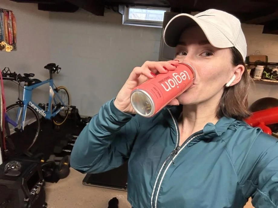 Our tester drinks a Legion Energy Drink