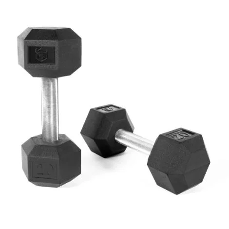Iron Bull Rubber Hex Dumbbells