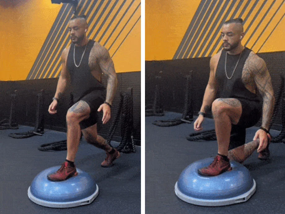 Take Your Lower-Body Workout to the Next Level With Bosu Ball Lunges